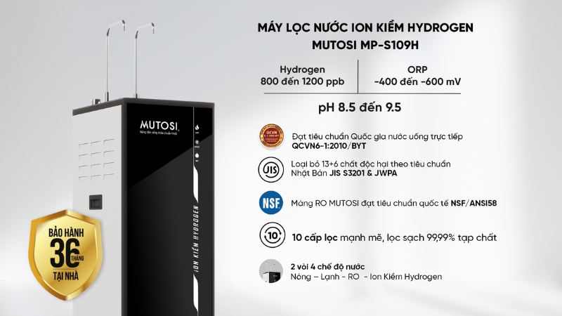 Tổng quan về máy lọc nước Mutosi MP-S109H