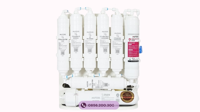 Máy lọc nước Mutosi sử dụng lõi ion kiềm