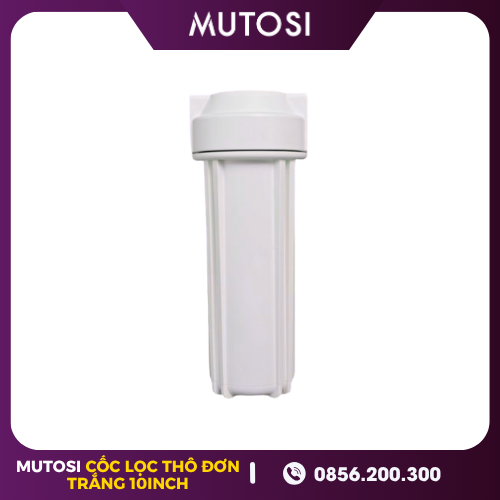 Cốc Lọc Thô Đơn TRẮNG - 10inch Ren 13