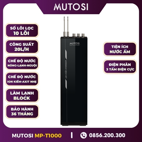 Máy Lọc Nước Điện Giải Ion Kiềm Hydrogen Mutosi MP-T1000