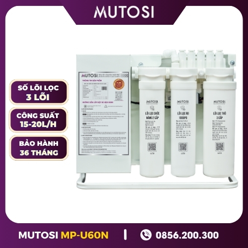 Máy Lọc Nước Để Gầm Lõi Thay Nhanh Mutosi MP-U60N