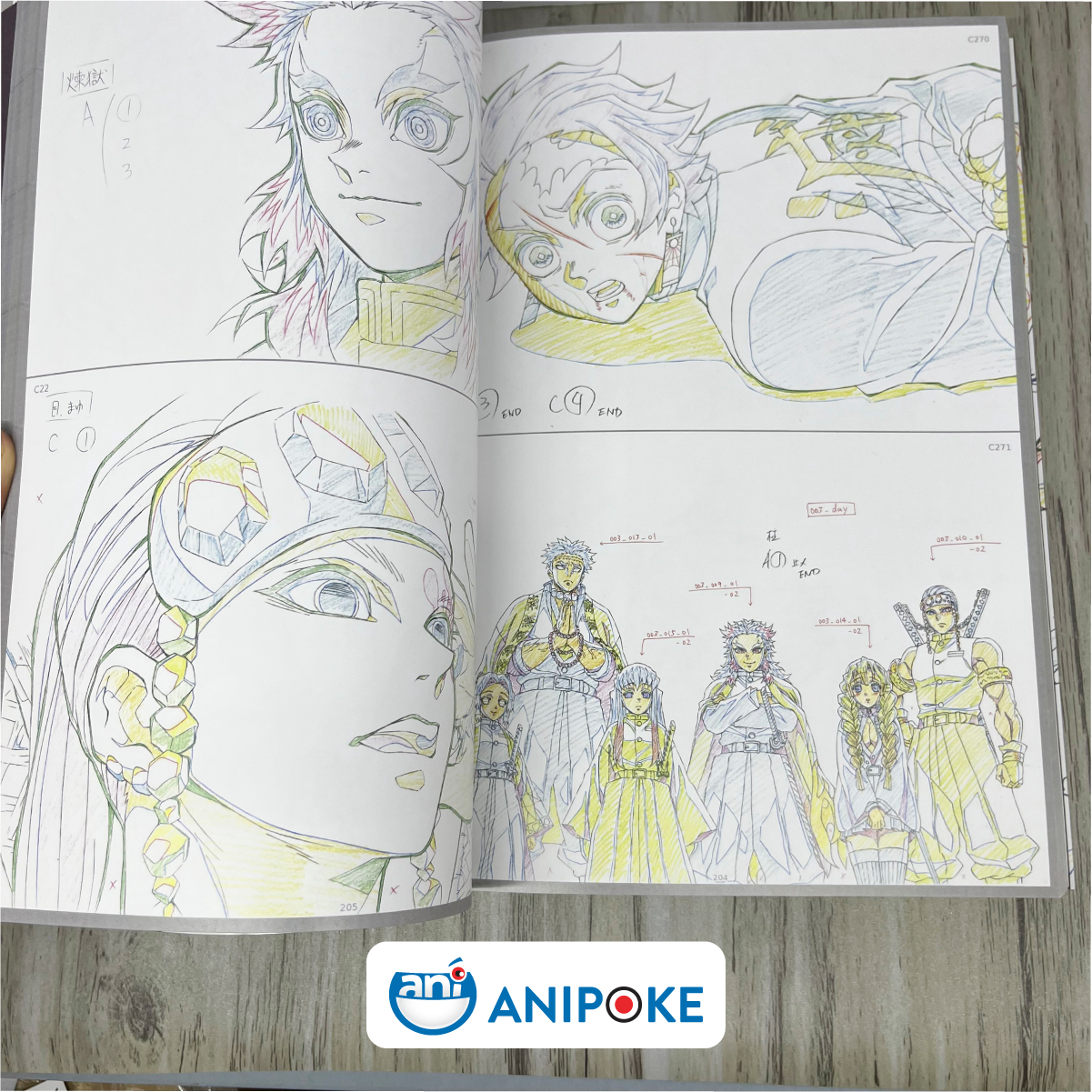 Artbook gốc Ufotable Kimetsu no yaiba Original Key Animation Vol. 2 (Ep. 14-26) Nhập từ Nhật - AB17