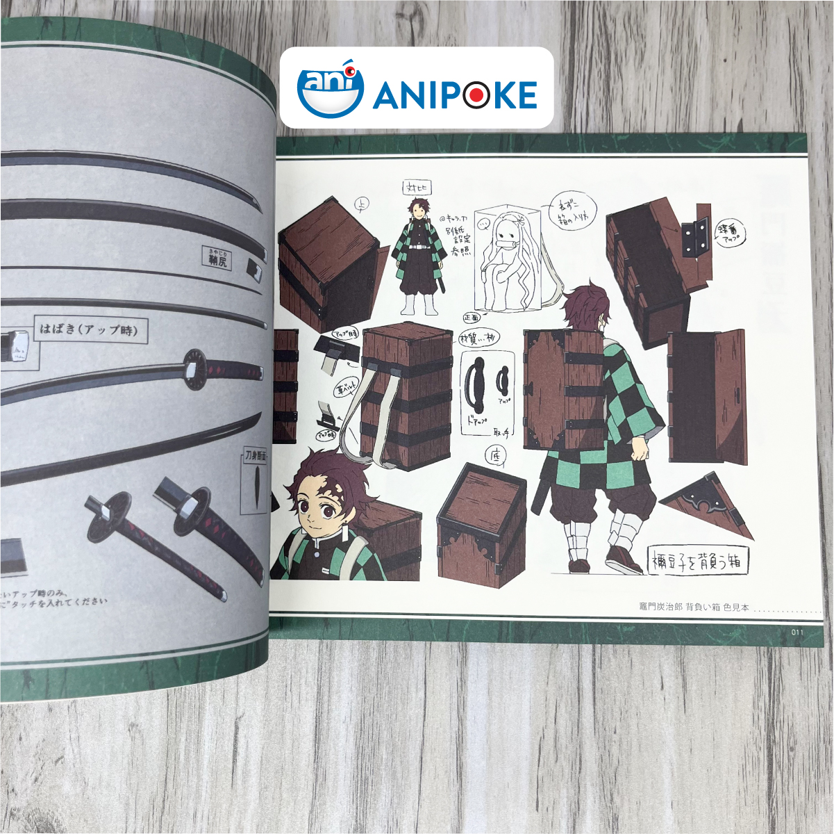Artbook gốc Ufotable Kimetsu no Yaiba Thiết kế Nhân vật và bối cảnh anime artbook vol 1 Nhập từ Nhật - AB13