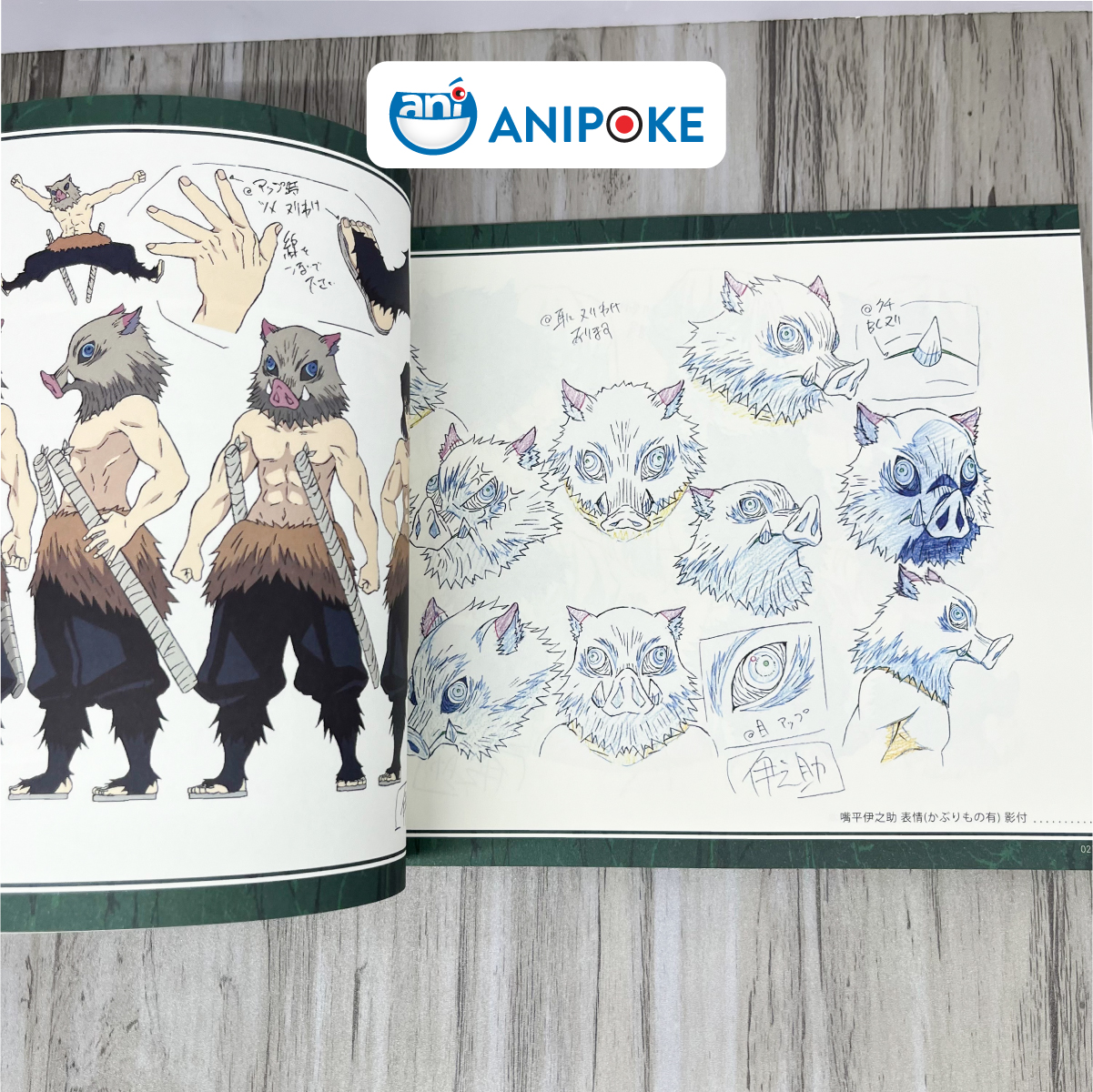 Artbook gốc Ufotable Kimetsu no Yaiba Thiết kế Nhân vật và bối cảnh anime artbook vol 1 Nhập từ Nhật - AB13