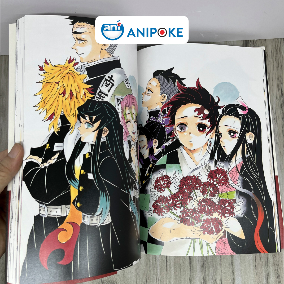 Artbook thanh gươm diệt quỷ gốc Nhật Demon Slayer: Kimetsu No Yaiba Gotoge Koyoharu Nhập từ Nhật - AB03
