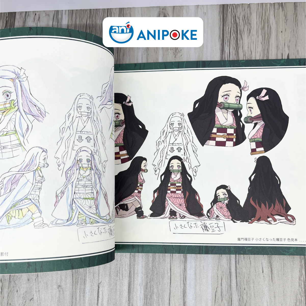 Artbook gốc Ufotable Kimetsu no Yaiba Thiết kế Nhân vật và bối cảnh anime artbook vol 1 Nhập từ Nhật - AB13