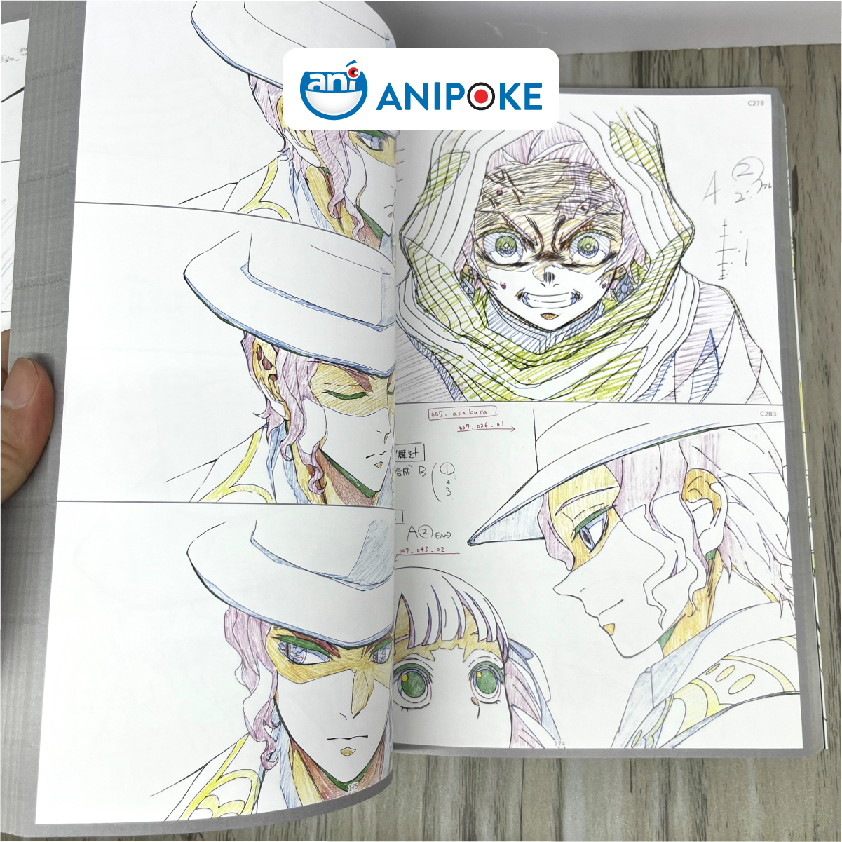 Artbook gốc Ufotable Kimetsu no yaiba Original Key Animation Vol. 1 (Ep. 1-13) - Nhật Bản AB16