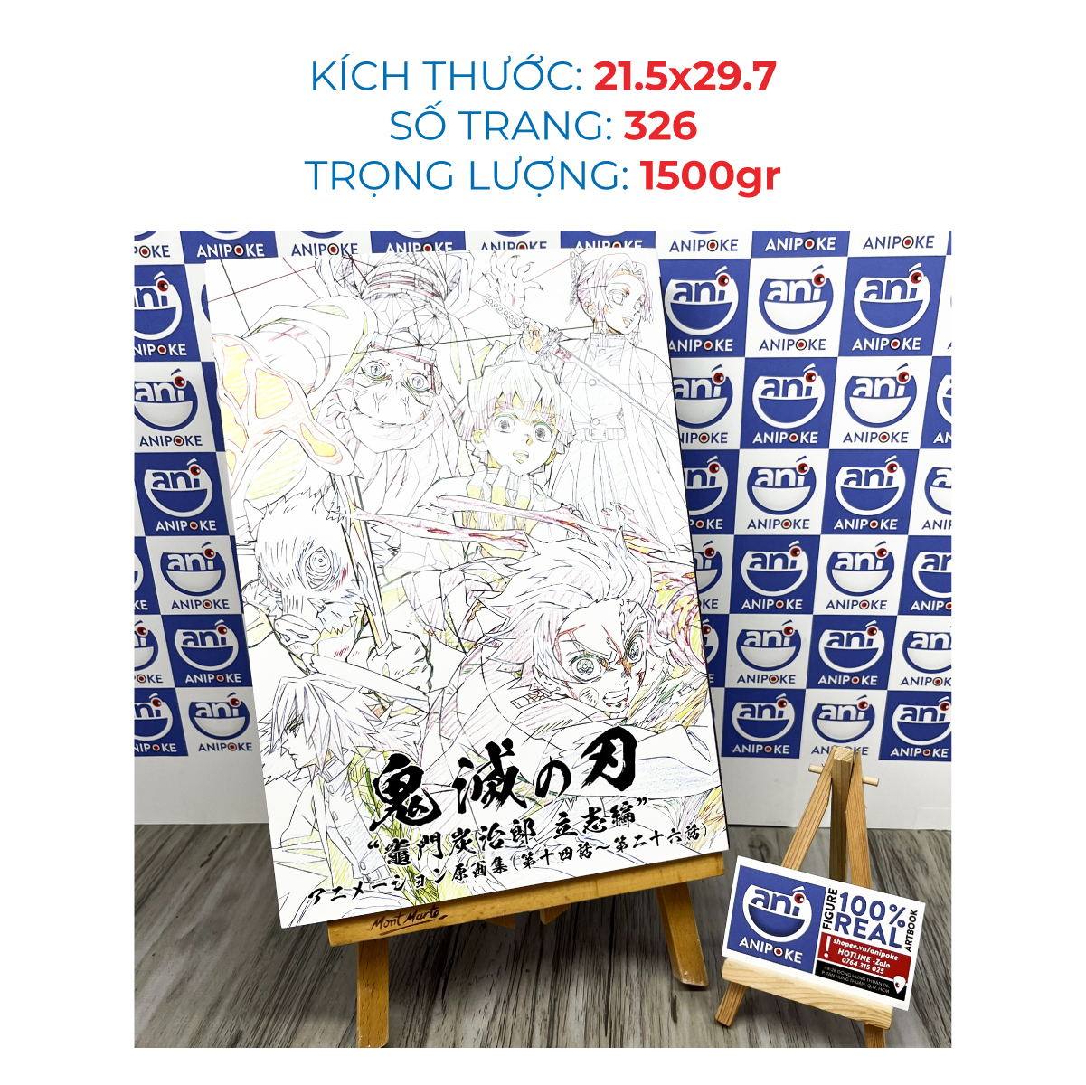 Artbook gốc Ufotable Kimetsu no yaiba Original Key Animation Vol. 2 (Ep. 14-26) Nhập từ Nhật - AB17
