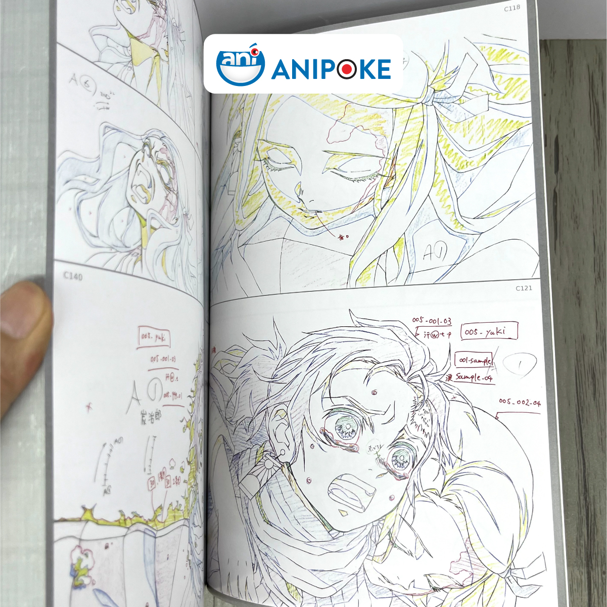 Artbook gốc Ufotable Kimetsu no yaiba Original Key Animation Vol. 1 (Ep. 1-13) - Nhật Bản AB16