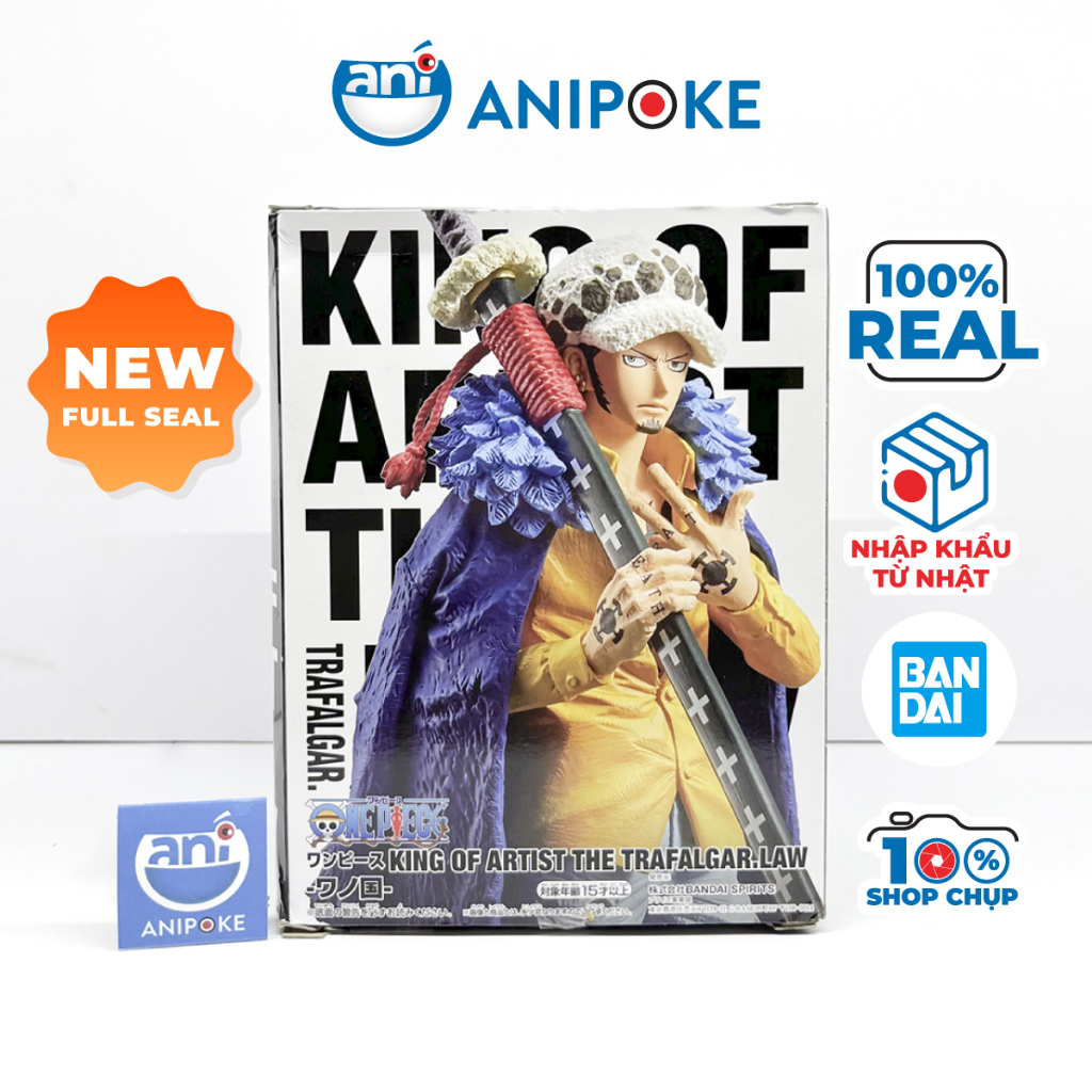 Mô hình The Law,  One Piece - King of Artist, mô hình chính hãng Nhật Bản, Nhập trực tiếp từ Nhật. (Họp móp nhẹ) FG10-G