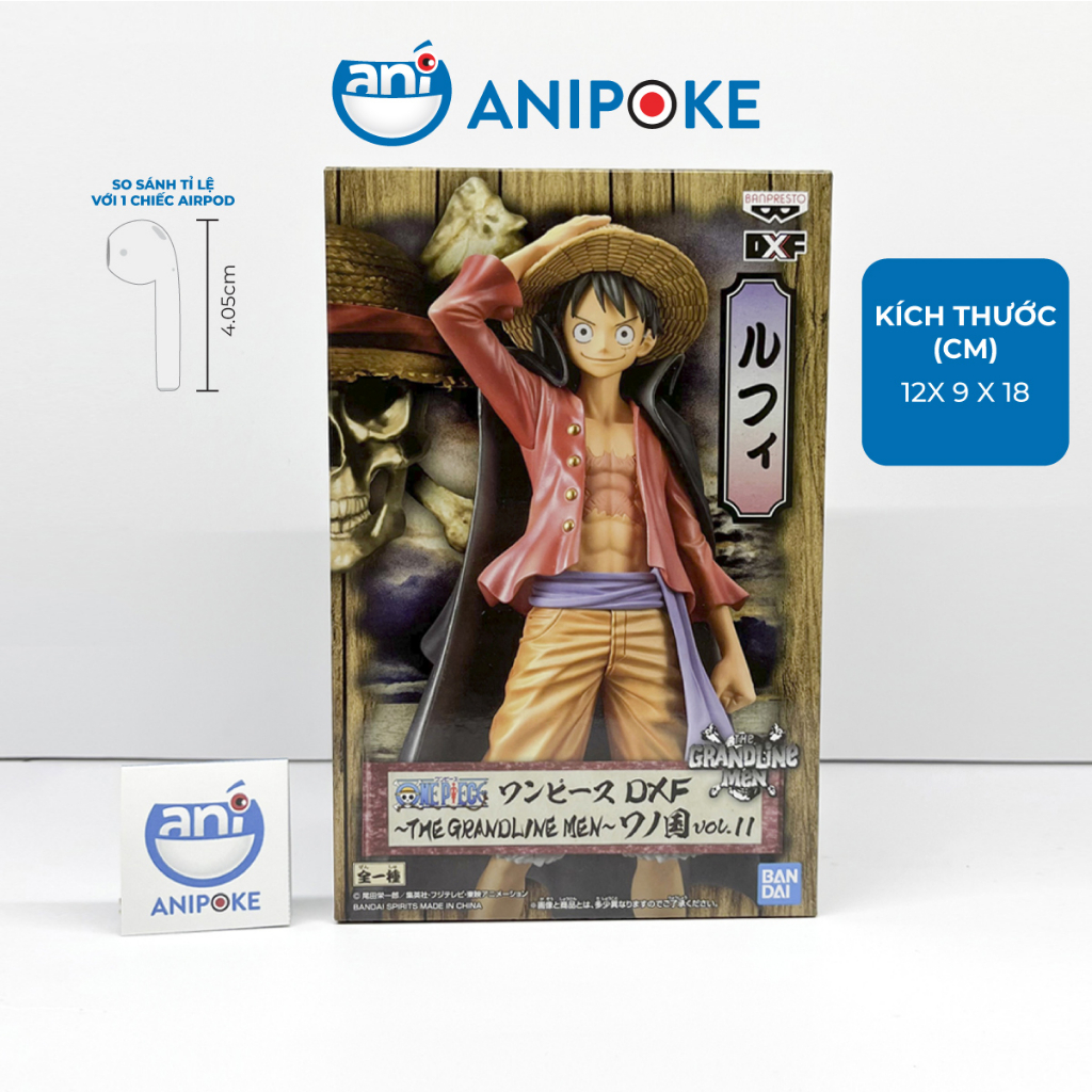 Mô hình Luffy the grandline men One Piece Đảo Hải Tặc mới, full seal, hàng nội Nhật chính hãng Bandai F6-G