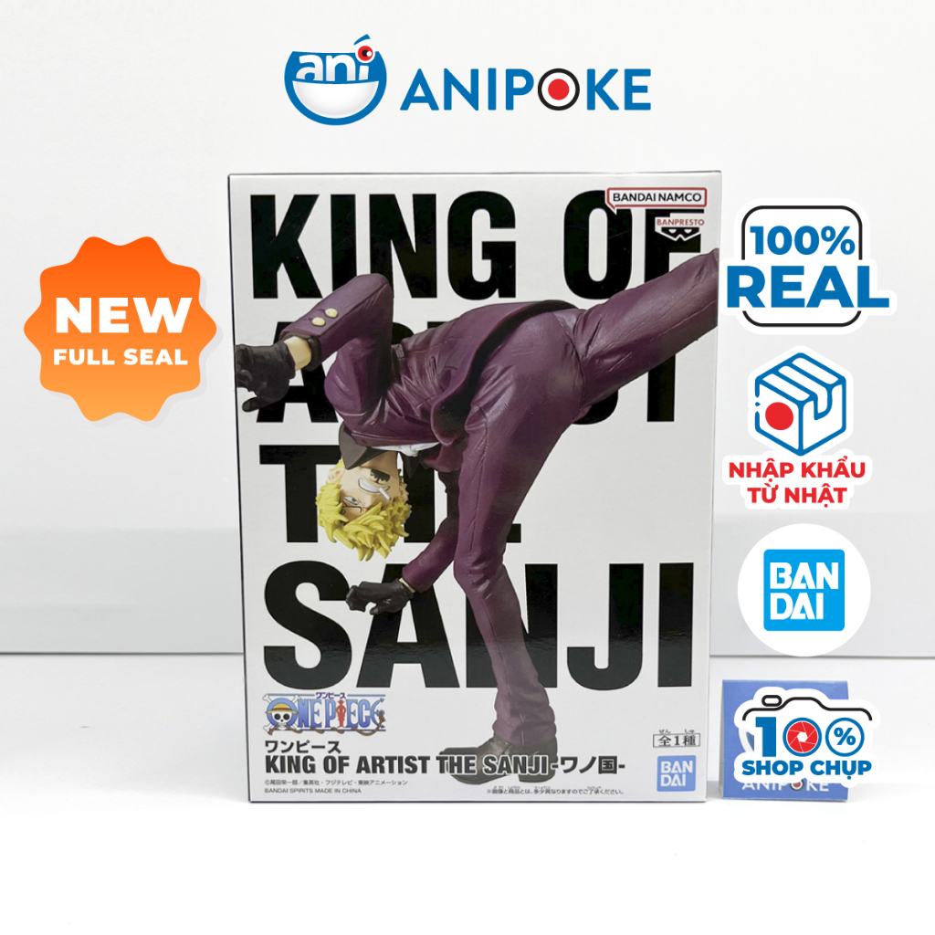 Mô hình Sanji  King of The artist  One Piece Đảo Hải Tặc mới, full seal, hàng nội Nhật chính hãng Bandai F29-11
