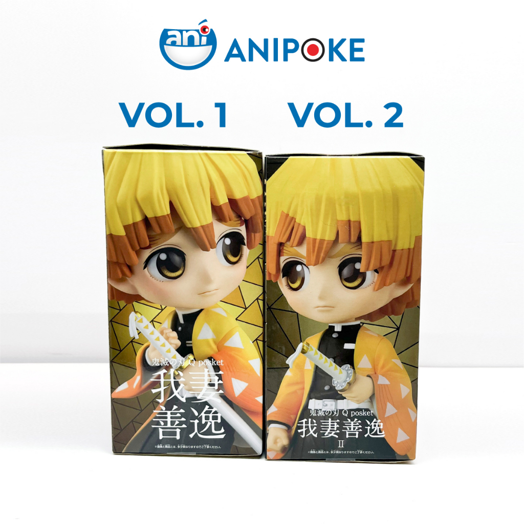 Mô hình Zenitsu vol 2A Qposket Kimetsu no yaiba Thanh gươm diệt quỷ chính hãng Bandai, ( nguyên box) f54-12