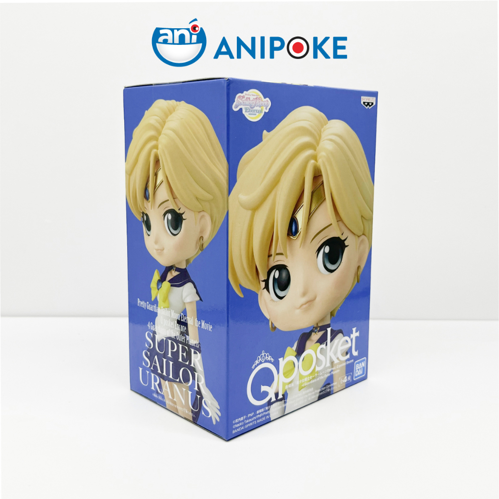 Mô hình Super Sailor Uranus, Thủy thủ Sao Thiên Vương new Qposket Bandai, hàng nội Nhật F19-11