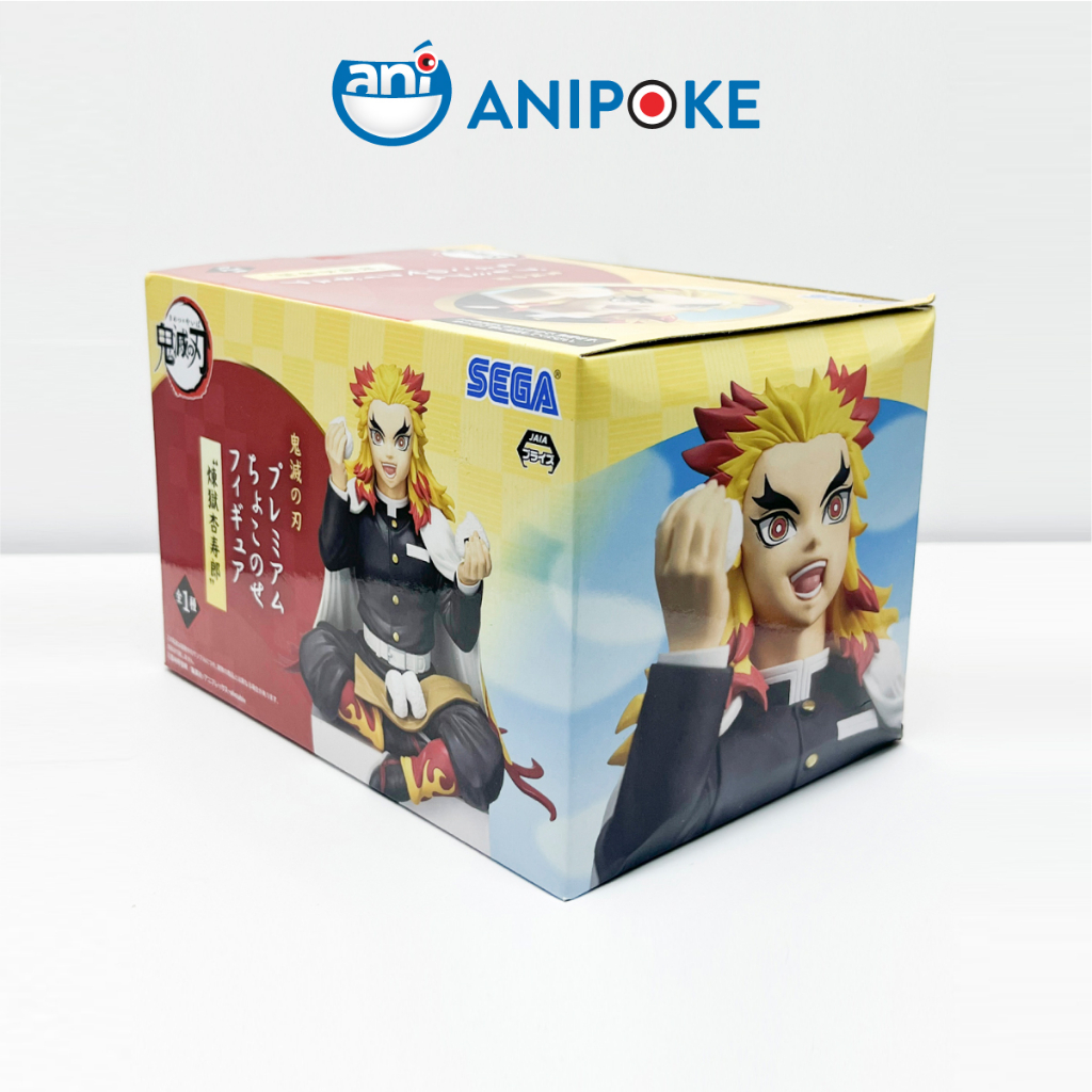 Mô hình Viêm Trụ Rengoku  ăn cơm nắm Kimetsu no yaiba Thanh gươm diệt quỷ chính hãng Sega, (Nhập từ Nhật Full box) F9-e