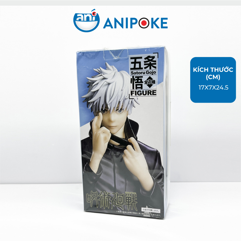Mô hình Satoru Gojo kéo bịt mắt đen - Jujutsu Kaisen Chú Thuật hồi chiến,  chính hãng Taito, (Nhập Nhật Full box) F5-M