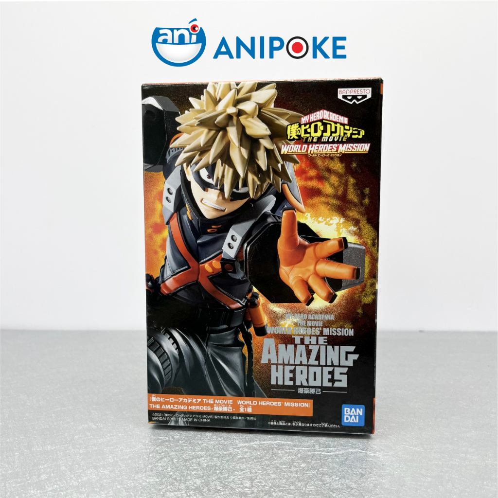 Mô hình Bakugo vol1 the movie world heroes mission MHA chính hãng Bandai, (Nhập từ Nhật Full box) F62-09