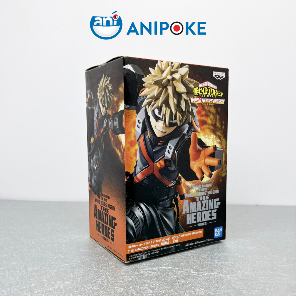 Mô hình Bakugo vol1 the movie world heroes mission MHA chính hãng Bandai, (Nhập từ Nhật Full box) F62-09