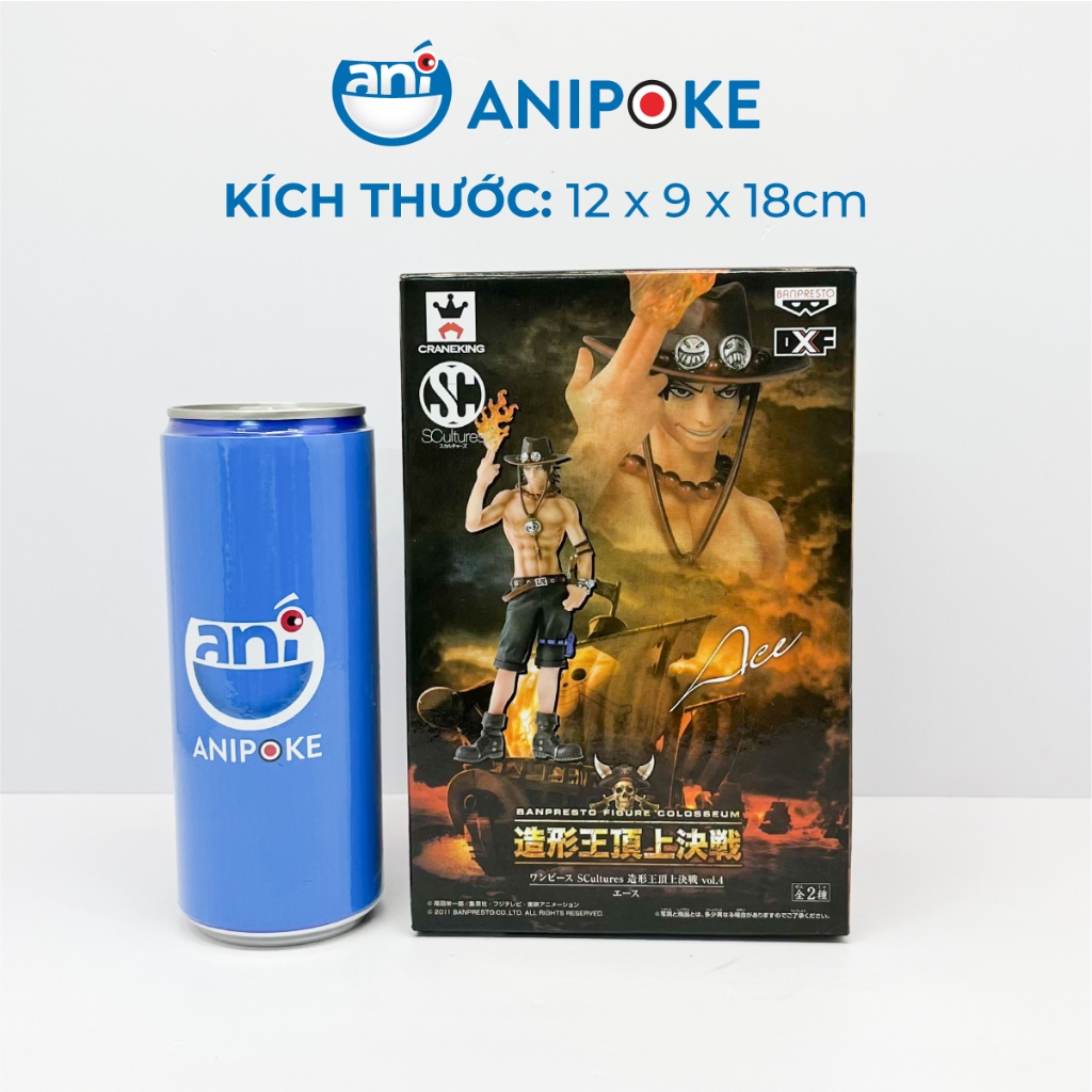 Mô hình Ace vol 4 BWC BANPRESTO FIGURE COLOSSEUM One Piece - Hàng mới, hàng nội Nhật Banpresto - F29-01