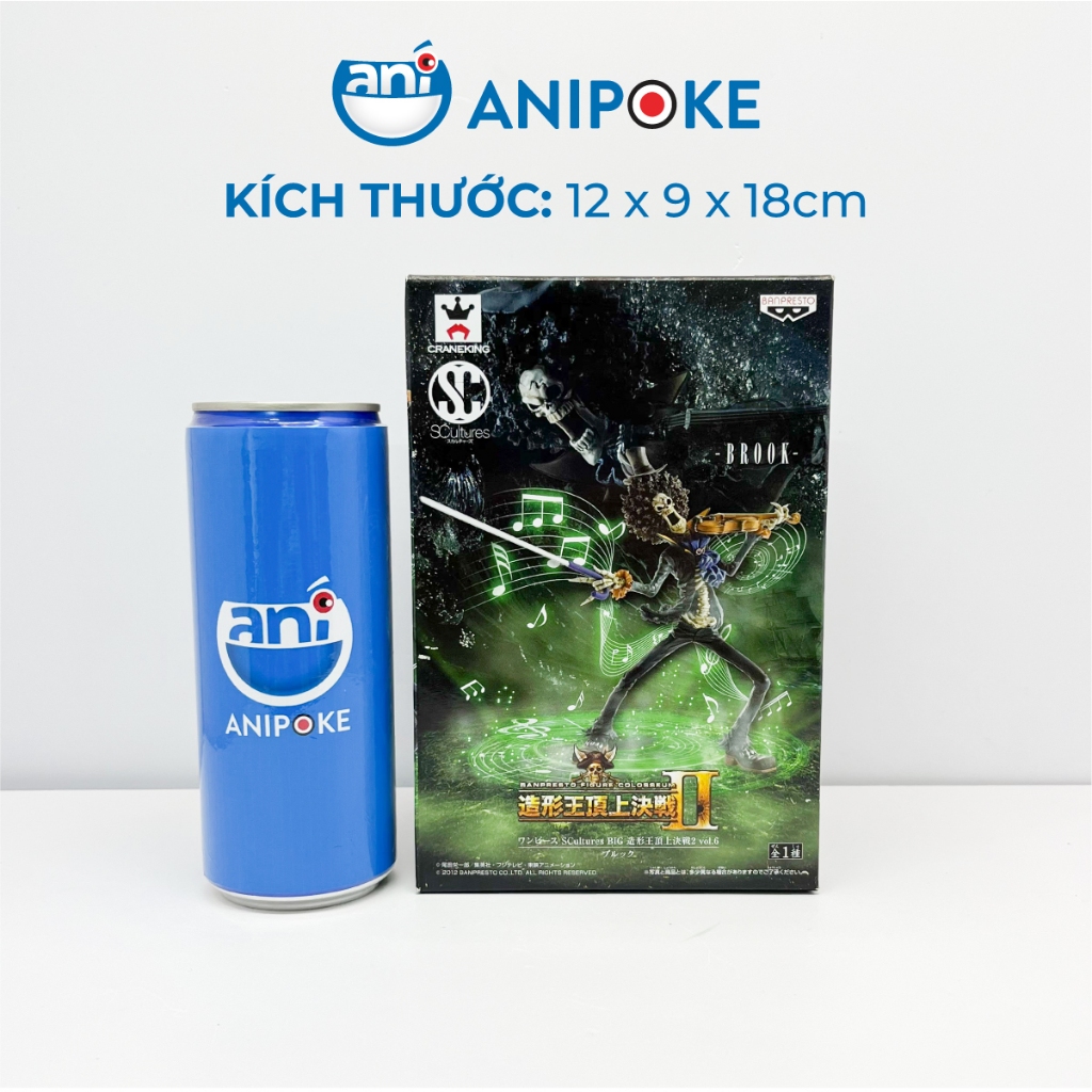 Mô hình Brook BWC BANPRESTO FIGURE COLOSSEUM One Piece - Hàng mới, hàng nội Nhật Bandai - F29-08