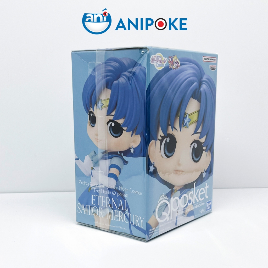 Mô hình Eternal Sailor Mercury, Thủy Thủ Sao Thủy Eternal - MẫuA, New, full seal Qposket, hàng nội địa Nhật F17E