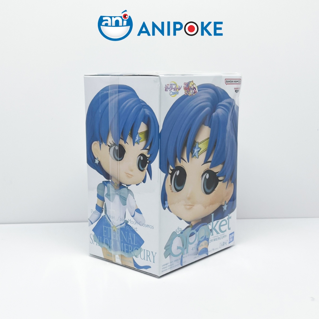 Mô hình Eternal Sailor Mercury, Thủy Thủ Sao Thủy Eternal - MẫuB, New, full seal Qposket hàng nội địa Nhật F17F