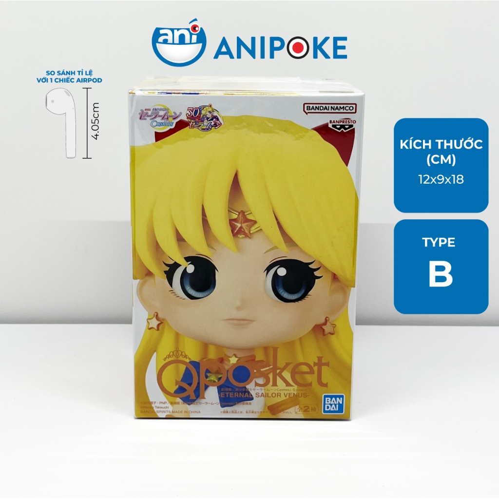 Mô hình Eternal Sailor Venus Thủy Thủ Sao Kim Eternal - Mẫu B, New, full seal Qposket hàng nội địa Nhật F18-15B