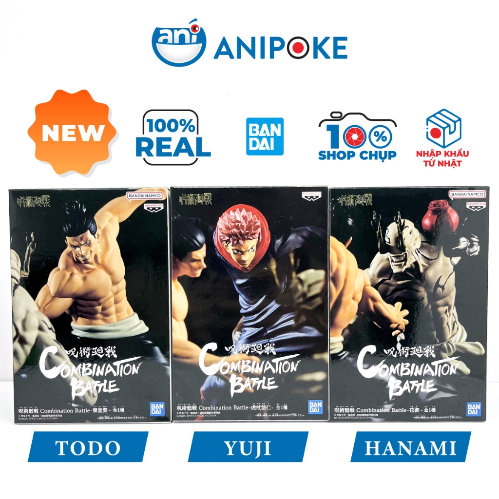 Mô hình Yuji Itadori - Todo - Hanami Combination battle 1 Jujutsu Kaisen, chính hãng Bandai, (Nhập từ Nhật Full box)