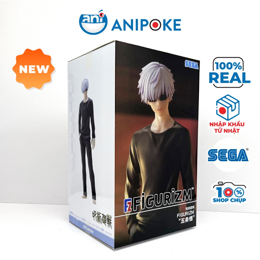 Mô hình Gojo đeo kính figurizm Jujutsu Kaisen Chú Thuật hồi chiến, chính hãng SEGA  (Nhập từ Nhật Full box) F35-13