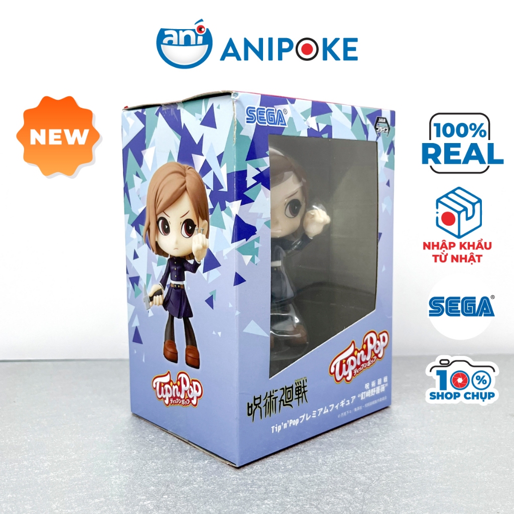 Mô hình Nobara Tip'n'Pop- Jujutsu Kaisen Chú Thuật hồi chiến,  chính hãng SEGA, (Nhập từ Nhật Full box) F41-05
