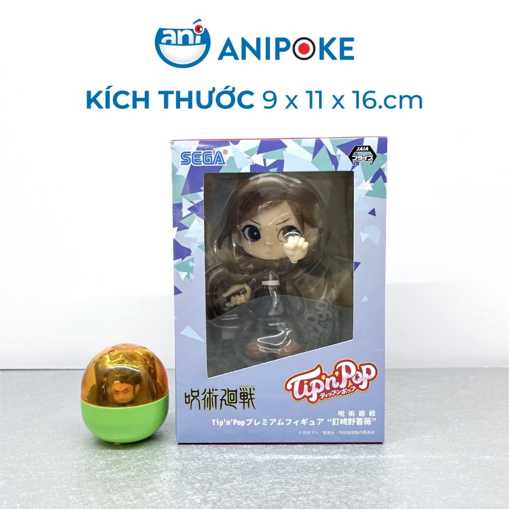 Mô hình Nobara Tip'n'Pop- Jujutsu Kaisen Chú Thuật hồi chiến,  chính hãng SEGA, (Nhập từ Nhật Full box) F41-05