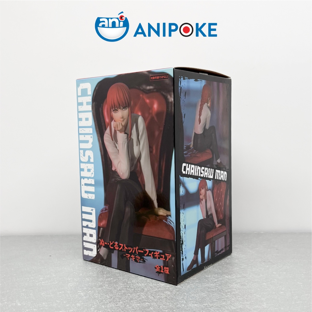 Mô hình Makima Furyu noodle stopper, Chainsaw man , chính hãng Furyu, (Nhập từ Nhật Full box) F77-13