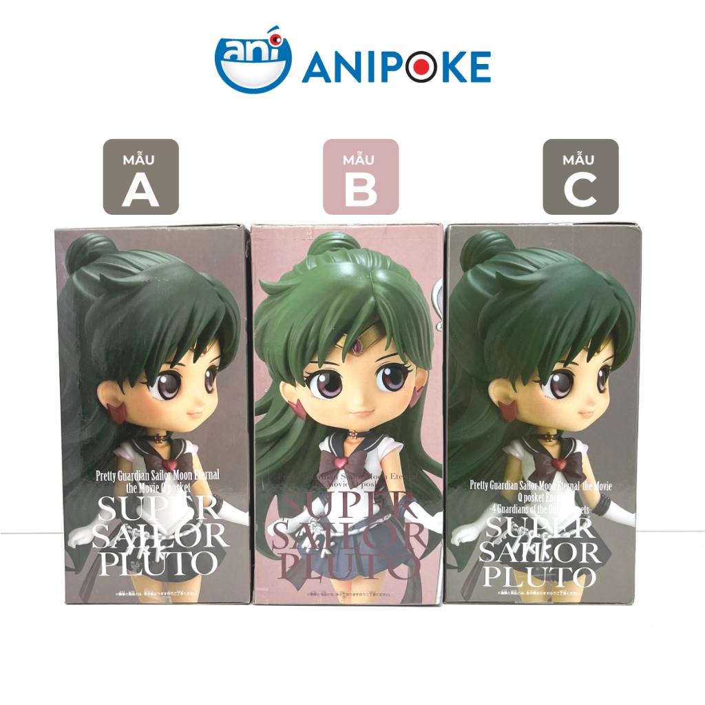 Mô hình Hiếm Qposket Super Sailor Pluto, Thủy Thủ Sao Diêm Vương, New full seal Qposket Bandai, hàng nội Nhật, Bandai
