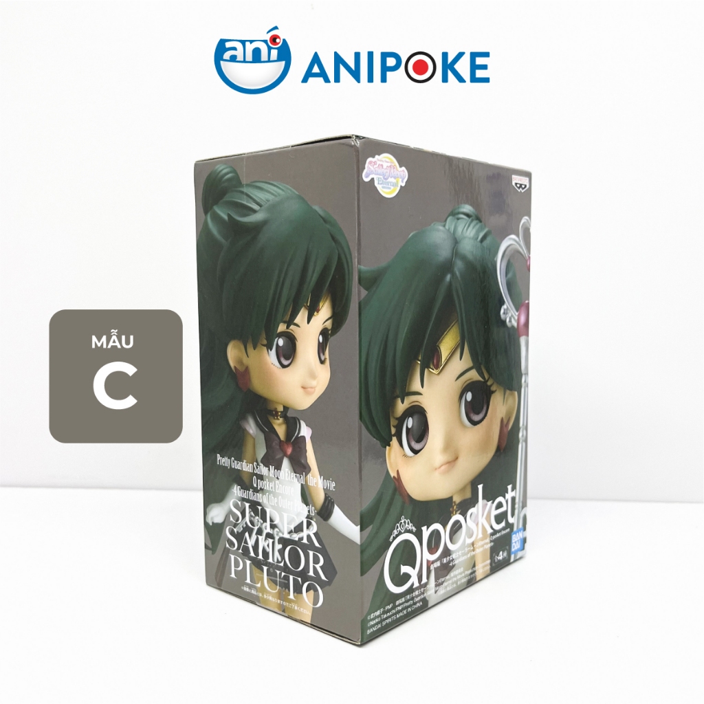Mô hình Hiếm Qposket Super Sailor Pluto, Thủy Thủ Sao Diêm Vương, New full seal Qposket Bandai, hàng nội Nhật, Bandai