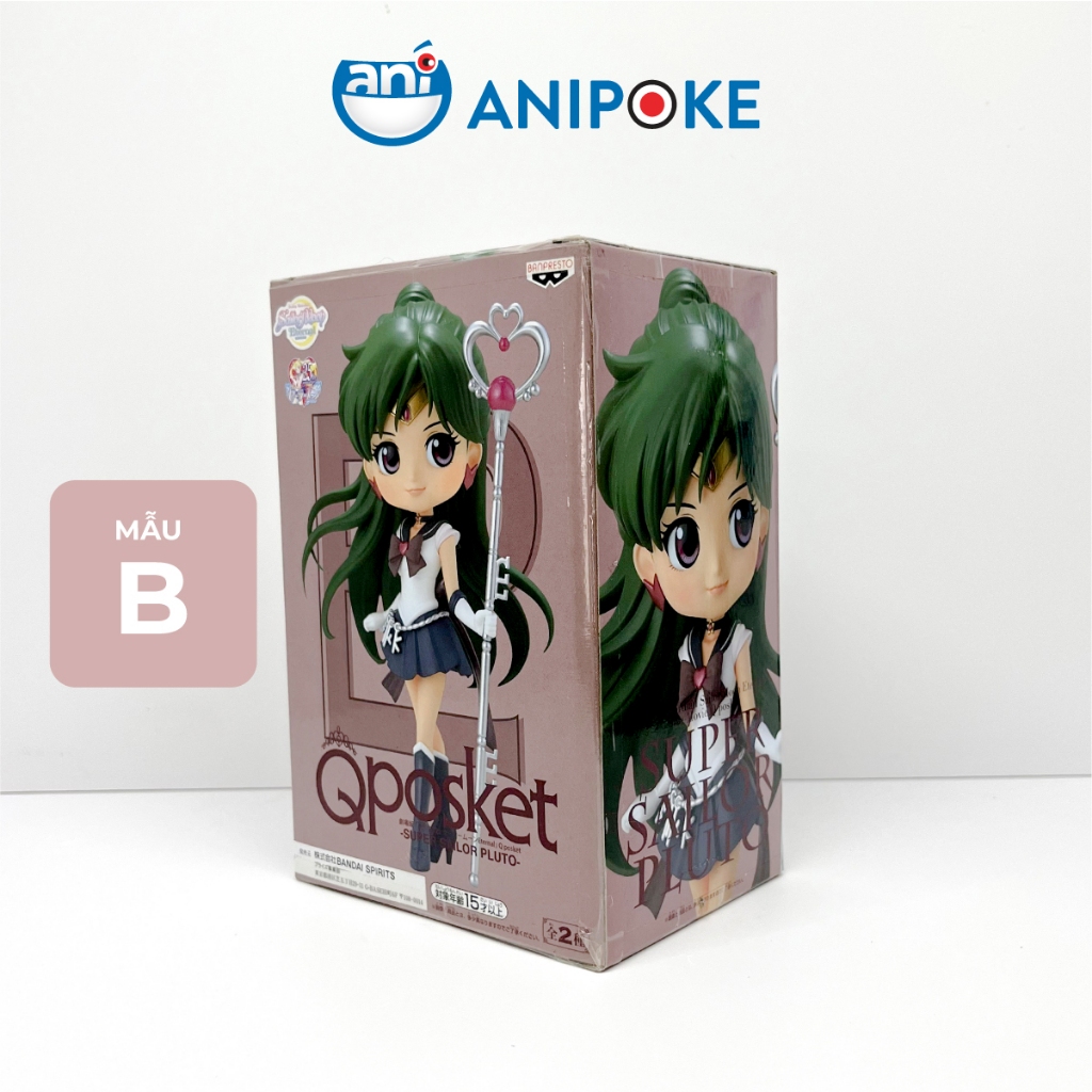 Mô hình Hiếm Qposket Super Sailor Pluto, Thủy Thủ Sao Diêm Vương, New full seal Qposket Bandai, hàng nội Nhật, Bandai