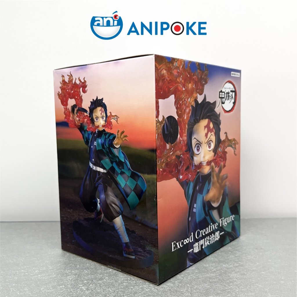 Mô hình Tanjiro hơi thở mặt trời  EXceed Creative figure - Kimetsu no yaiba chính hãng (Nhập từ Nhật Full box)