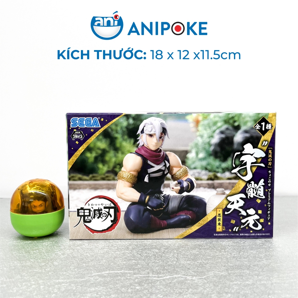 Mô hình Âm Trụ Tengen Uzui uống rượu- Kimetsu no yaiba chính hãng Sega, (Nhập từ Nhật Full box)  F37-06
