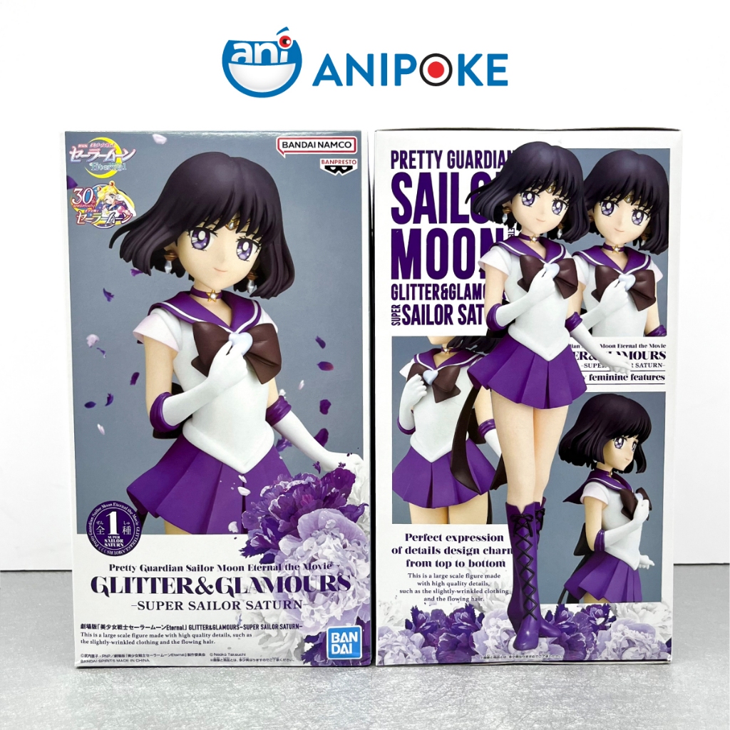 Mô hình Super Sailor Saturn Thủy Thủ Sao Thổ  Glitters and glamous New, full seal Bandai, hàng nội địa Nhật F43-05