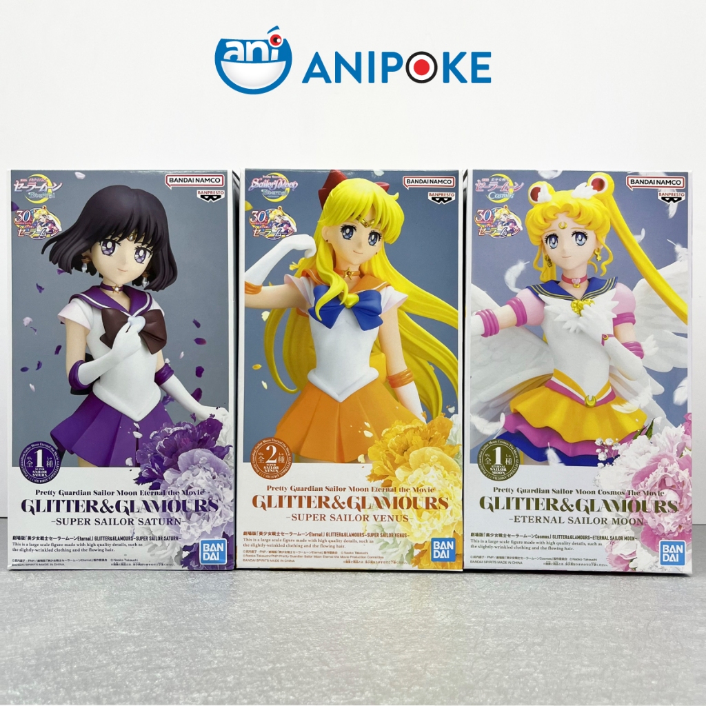 Mô hình Super Sailor Saturn Thủy Thủ Sao Thổ  Glitters and glamous New, full seal Bandai, hàng nội địa Nhật F43-05