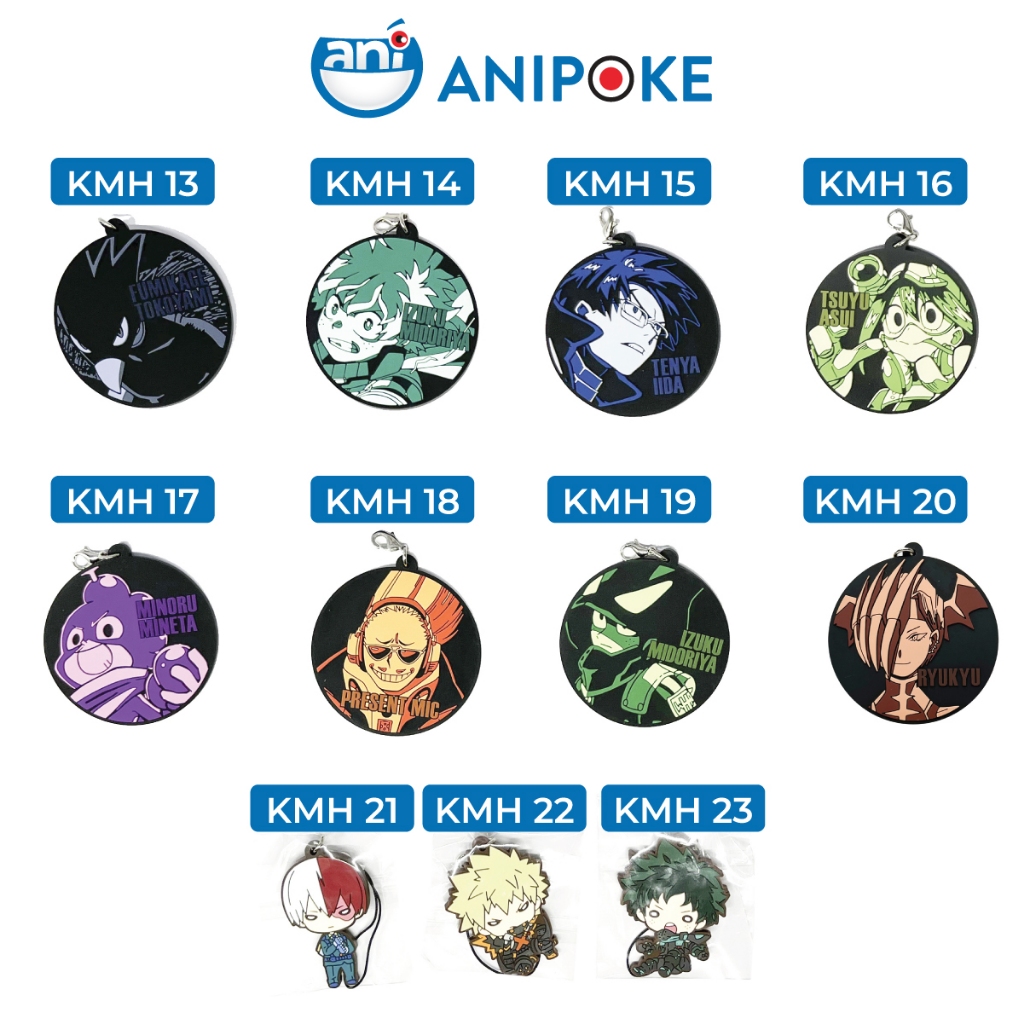 Móc khóa My Hero Academia chính hãng, nhập trực tiếp từ Nhật, Học viện anh Hùng set 2