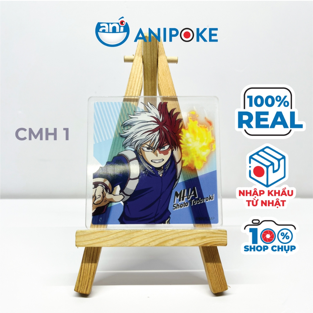 Coaster Acrylic Lót ly  Shoto Bakugo deku MHA chính hãng  nhập trực tiếp từ Nhật, Học viện anh Hùng