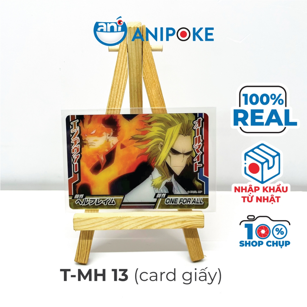 Clear Card Thẻ hình Acrylic  My Hero Academia chính hãng, nhập trực tiếp từ Nhật, Học viện anh Hùng