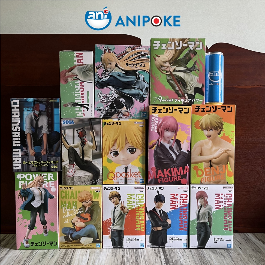 Mô hình Denji ôm Pochita Breaktime, Chainsaw man, chính hãng Bandai, Nhập từ Nhật Full box F442-08