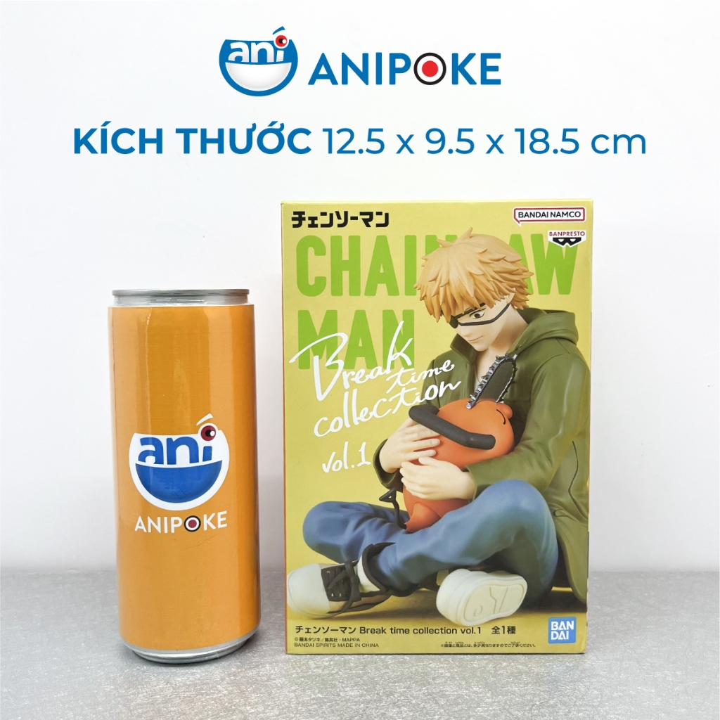 Mô hình Denji ôm Pochita Breaktime, Chainsaw man, chính hãng Bandai, Nhập từ Nhật Full box F442-08