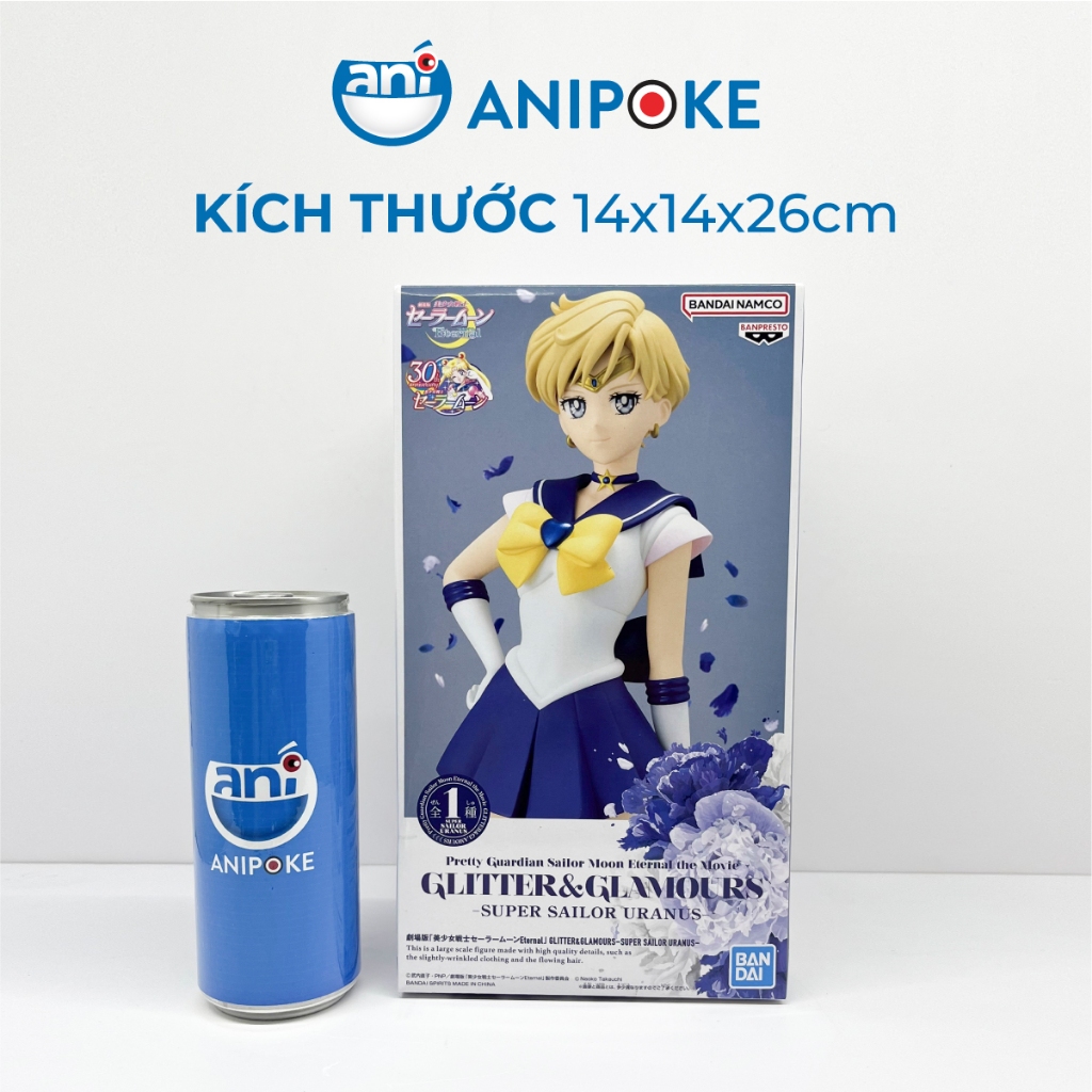 Mô hình Super Sailor Uranus Glitters & Glamous Thủy Thủ Sao Thiên Vương  New, full seal  hàng nội Nhật F44-2