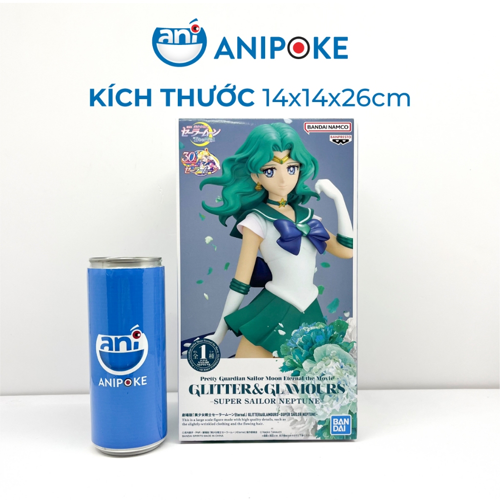 Mô hình Super Sailor Neptune Glitters and glamous Thủy Thủ Sao Hải Vương  New, full seal  Bandai, hàng nội Nhật F44-1