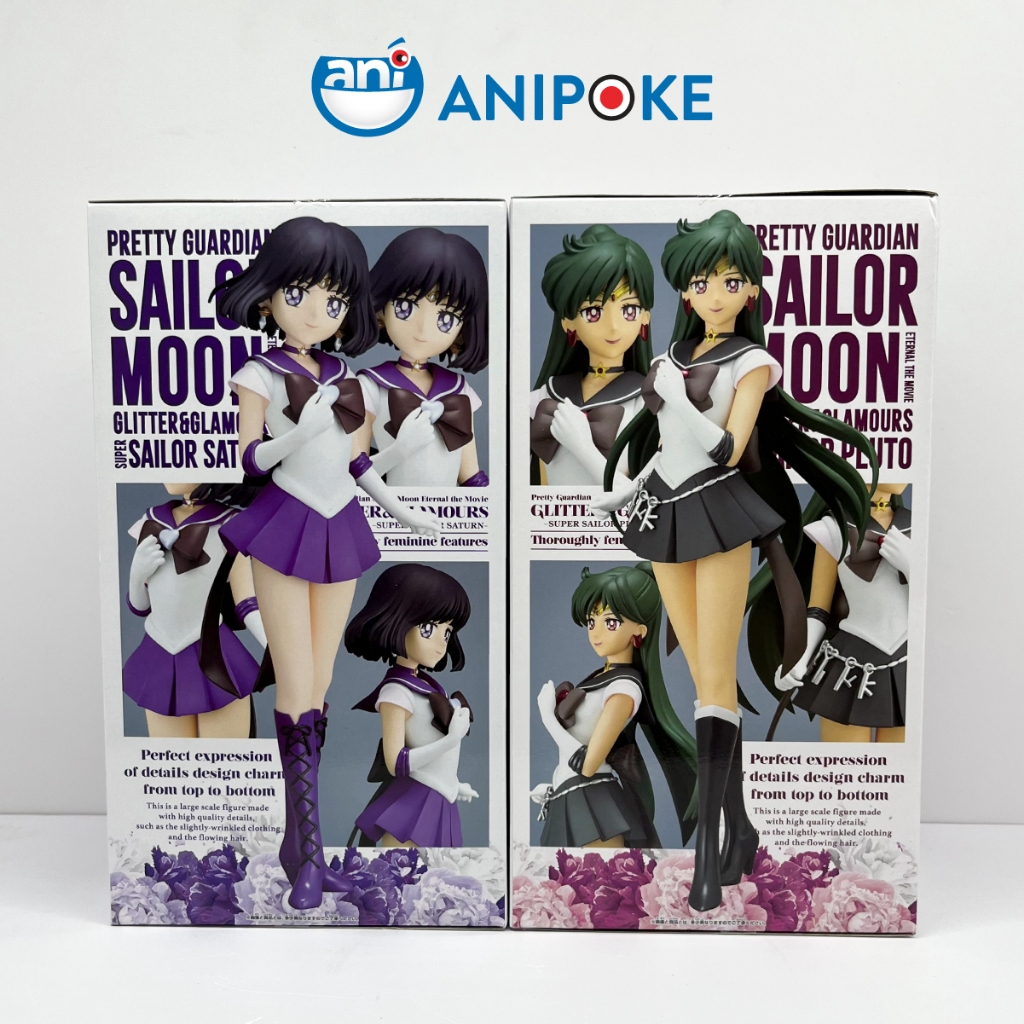 Mô hình Super Sailor Pluto Glitters and glamous Thủy Thủ Sao Diêm VươngNew, full seal  Bandai, hàng nội địa Nhật F44-3