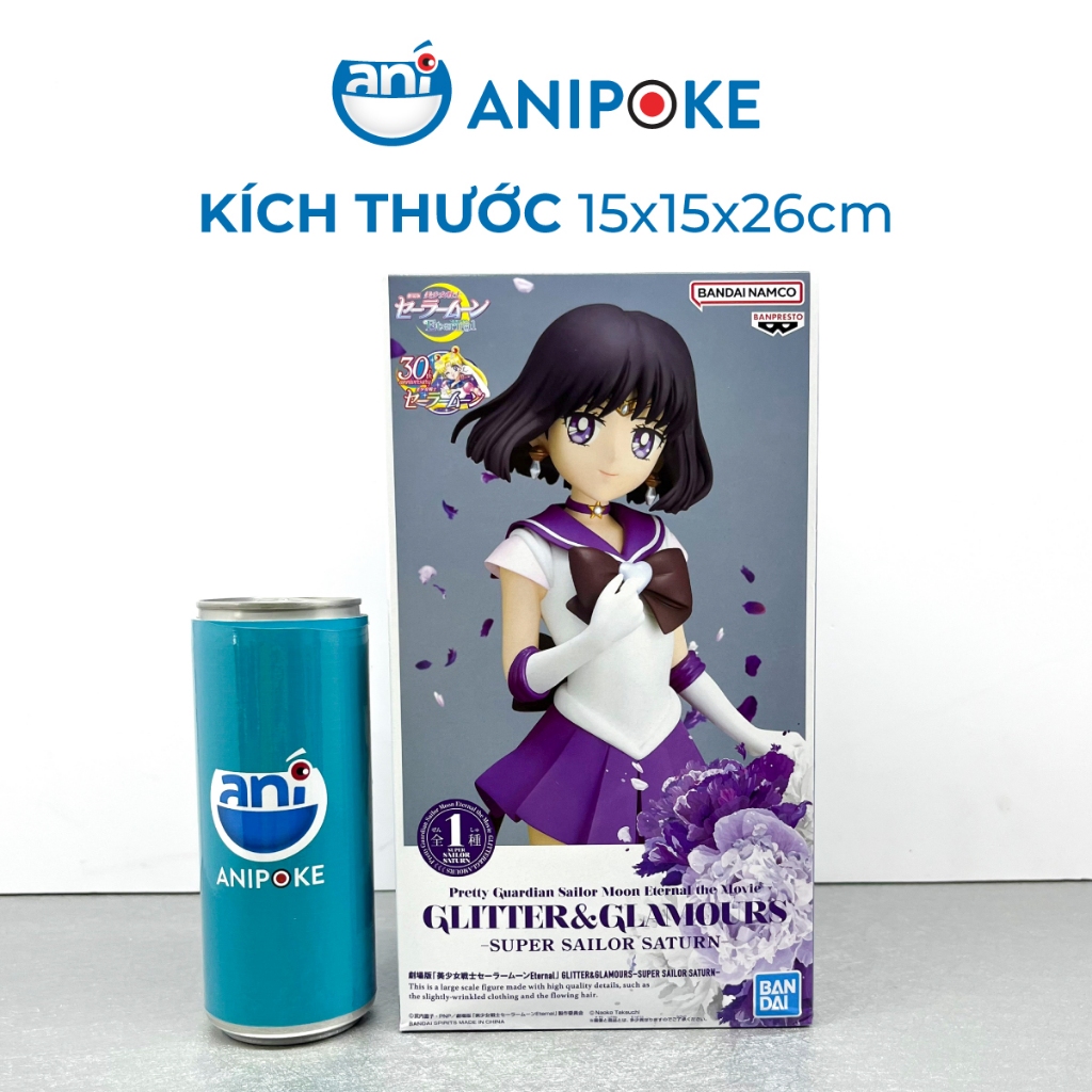 Mô hình Super Sailor Saturn Thủy Thủ Sao Thổ  Glitters and glamous New, full seal Bandai, hàng nội địa Nhật F43-05