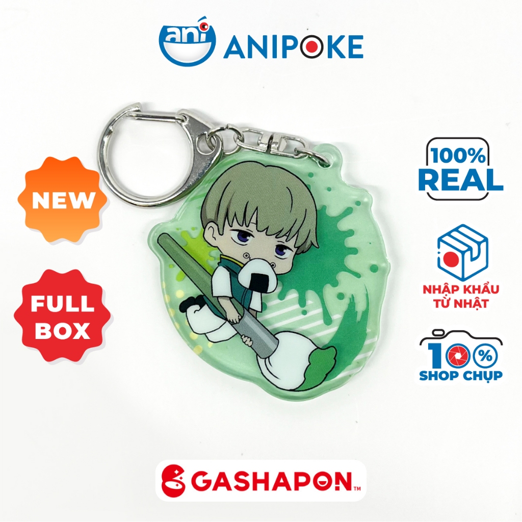 Trứng Gashapon Móc khóa Acrylic Gojo Toge Maki Set 3 chính hãng Kitan Club Mới full hộp tròn nhựa (trứng) nhập từ Nhật.