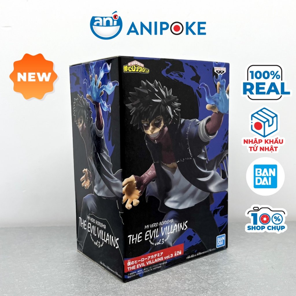 Mô hình Dabi the evil villains vol 3 My Heroes Academia chính hãng Bandai, Nhập từ Nhật  F51-17